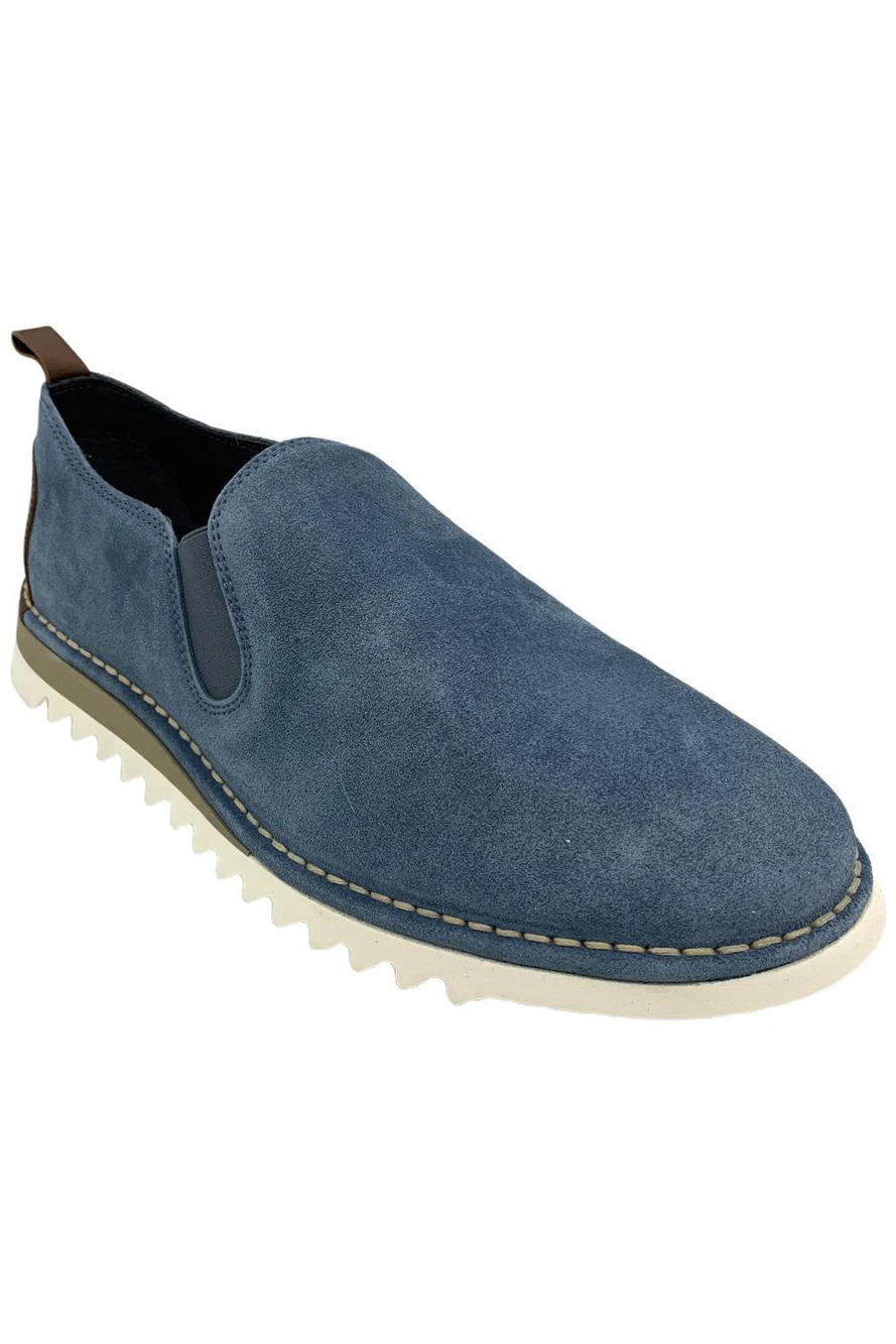 Donald Pliner Men's Curtis Slip-On Suede Loafer Sneakers Cobalt - Medium
